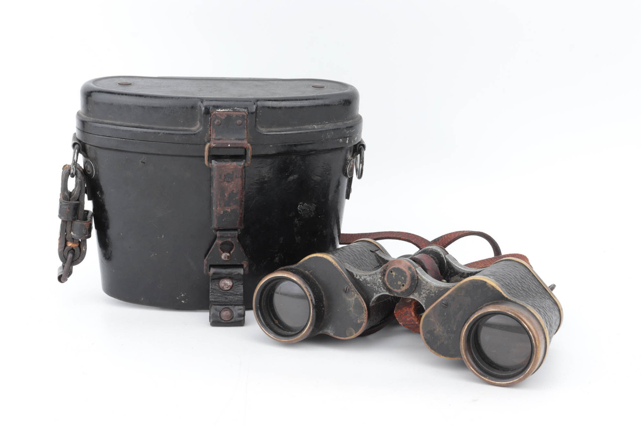 WW2 Polish Binoculars in German Case