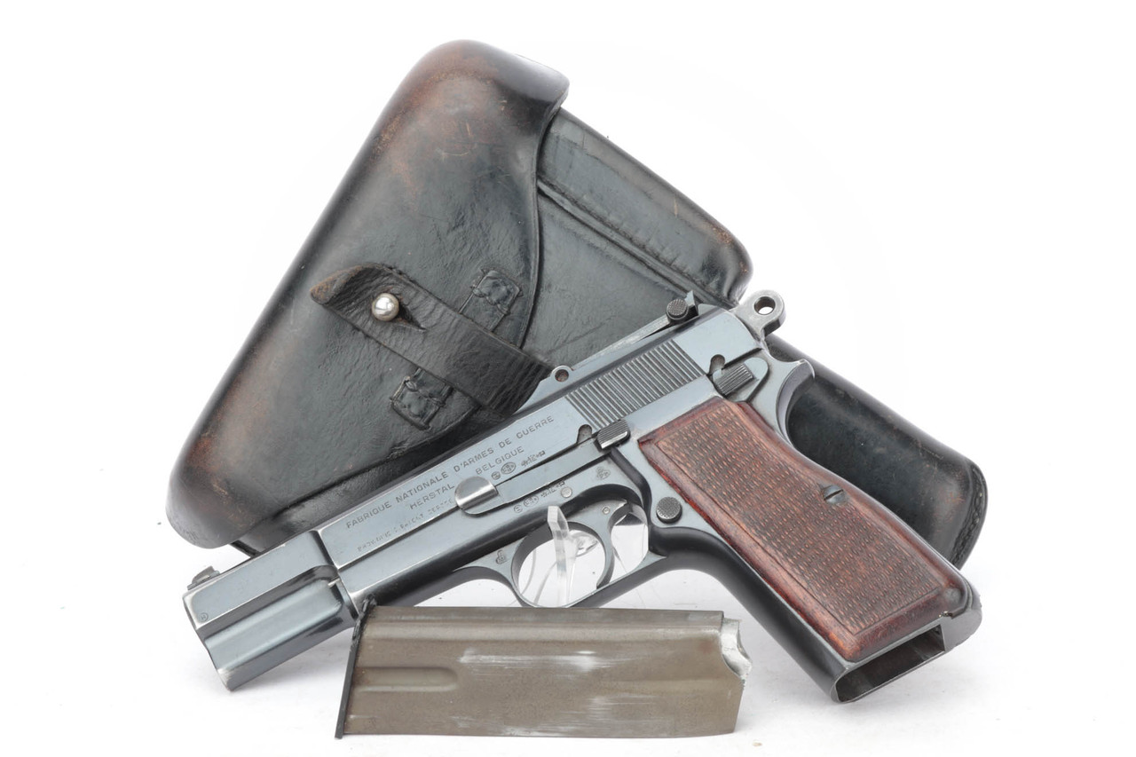 SOLD - Pre-WW2 FN Browning High Power Rig - Slotted Frame