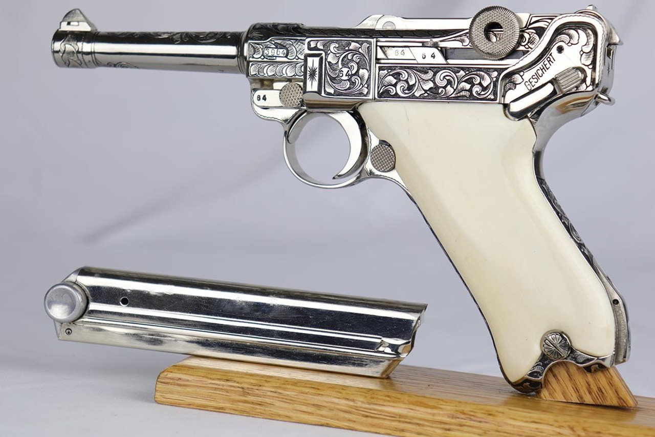 Beautifully Engraved Nazi Mauser Luger - 1
