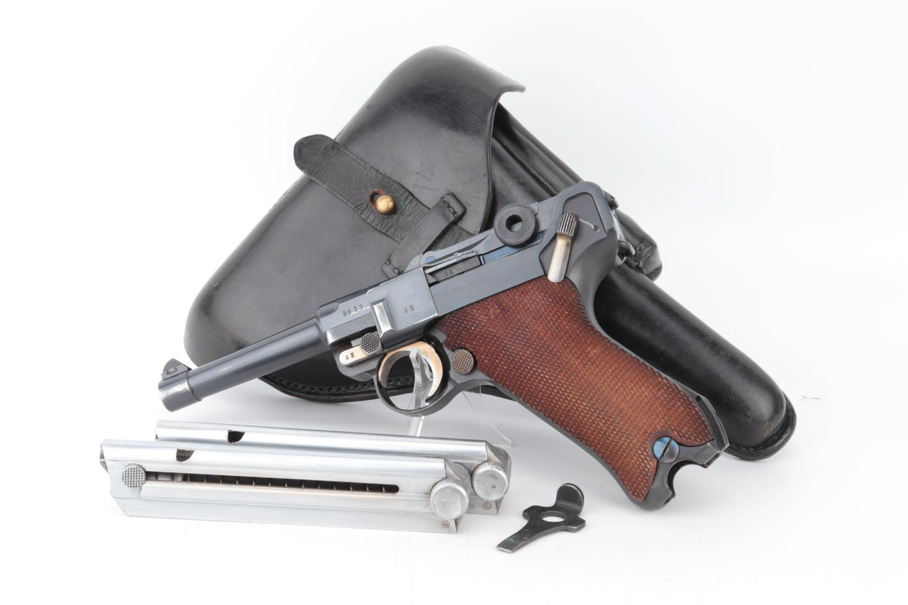 SOLD - Super Rare, 1935 "G Date" Mauser Luger Rig - Police Divert w/ Two Matching Magazines
