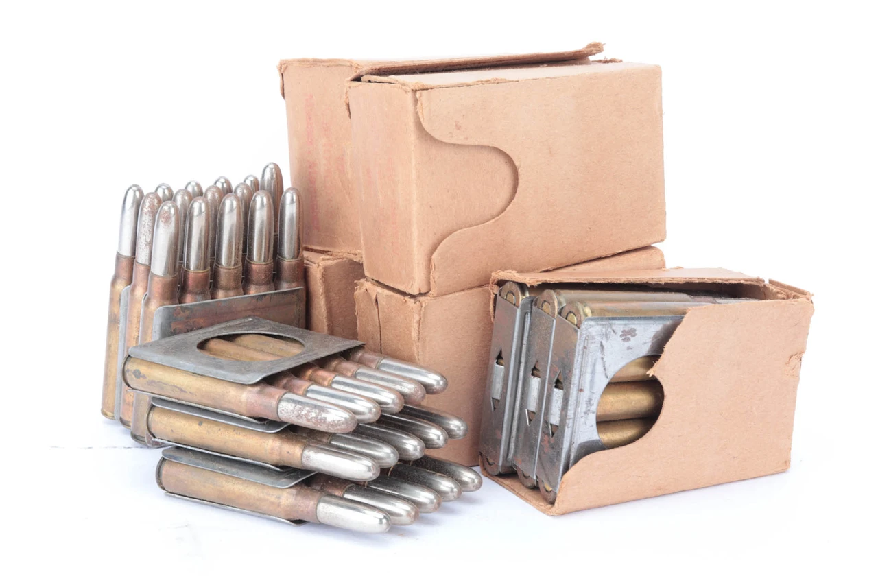 105 Rounds of 8mm Mannlicher Ammo on 5 Round Strippers - photo 1 of 2