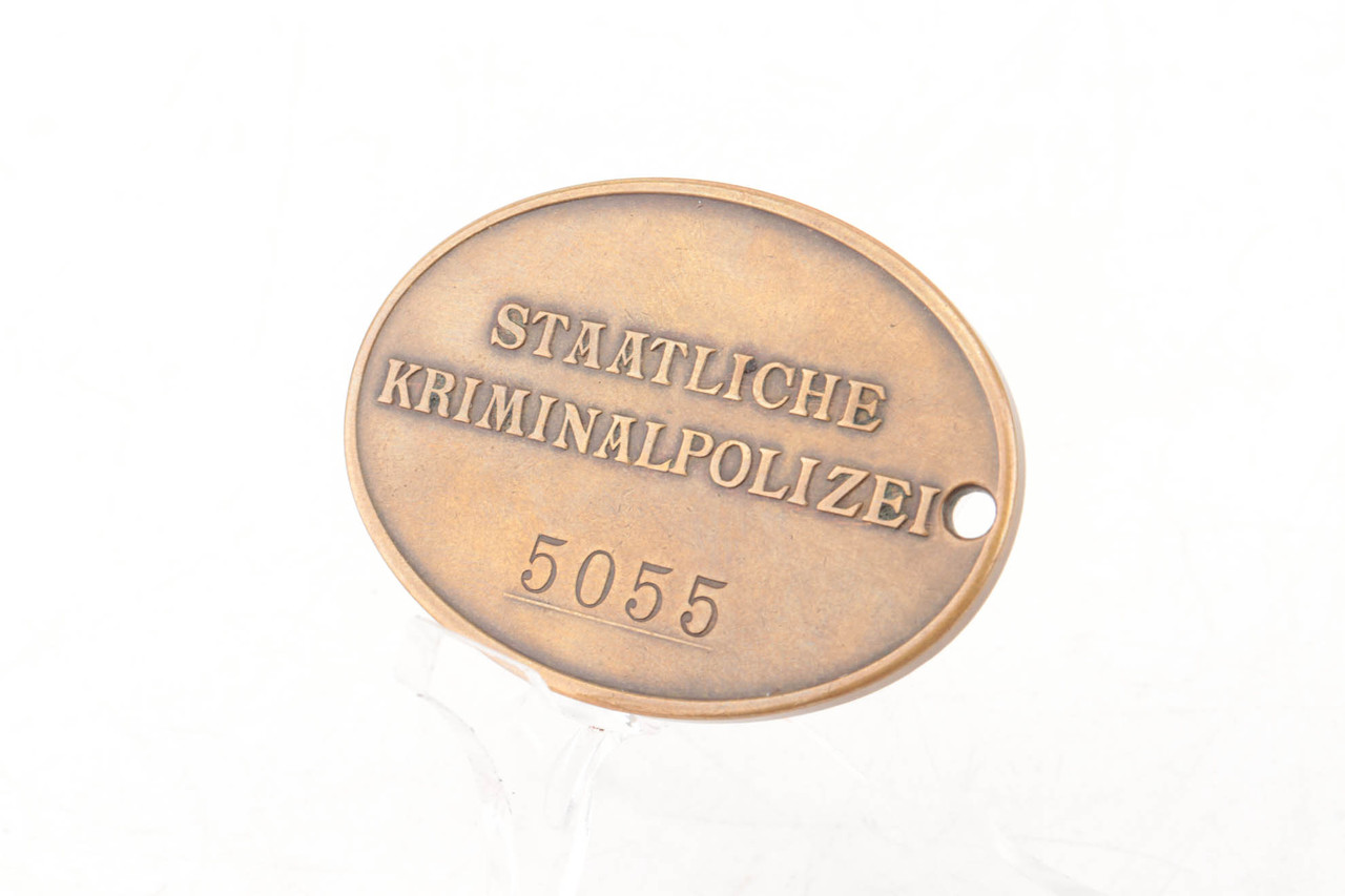 SOLD - German Kripo Warrant Badge