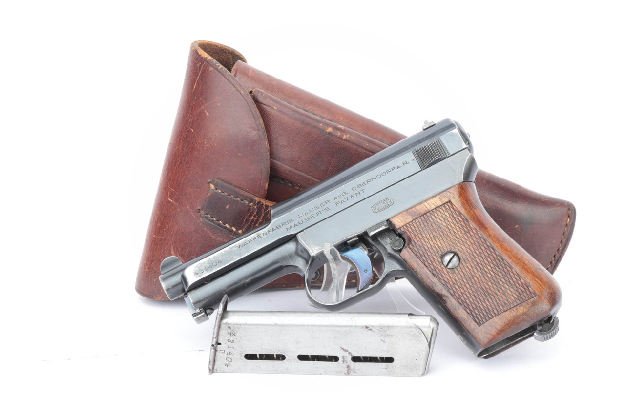 Rare, Weimar-Era Mauser Model 1914 Rig, Dresden Police - Matching Magazine