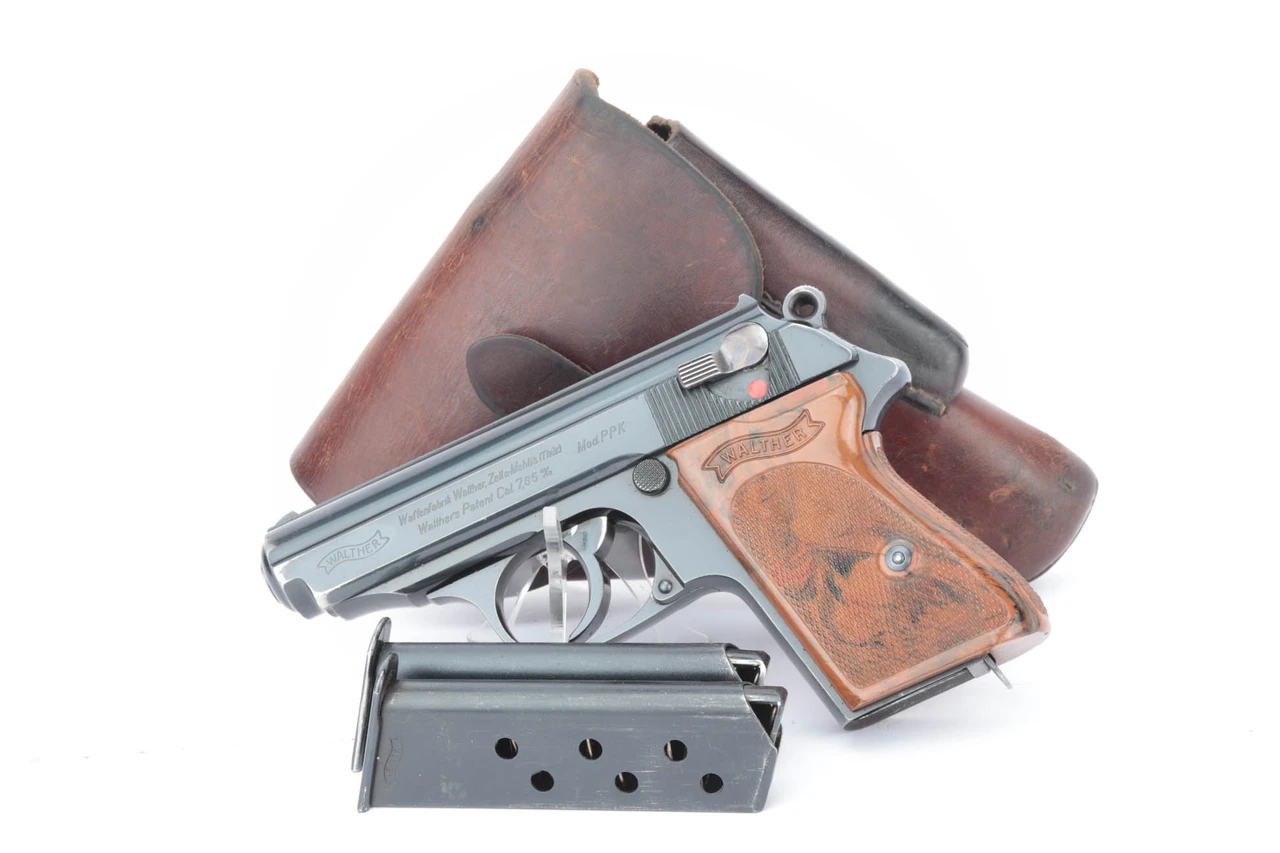 Walther PPK rig, possible SS contract, with SS magazines and leading edge holster - with holster and magazines