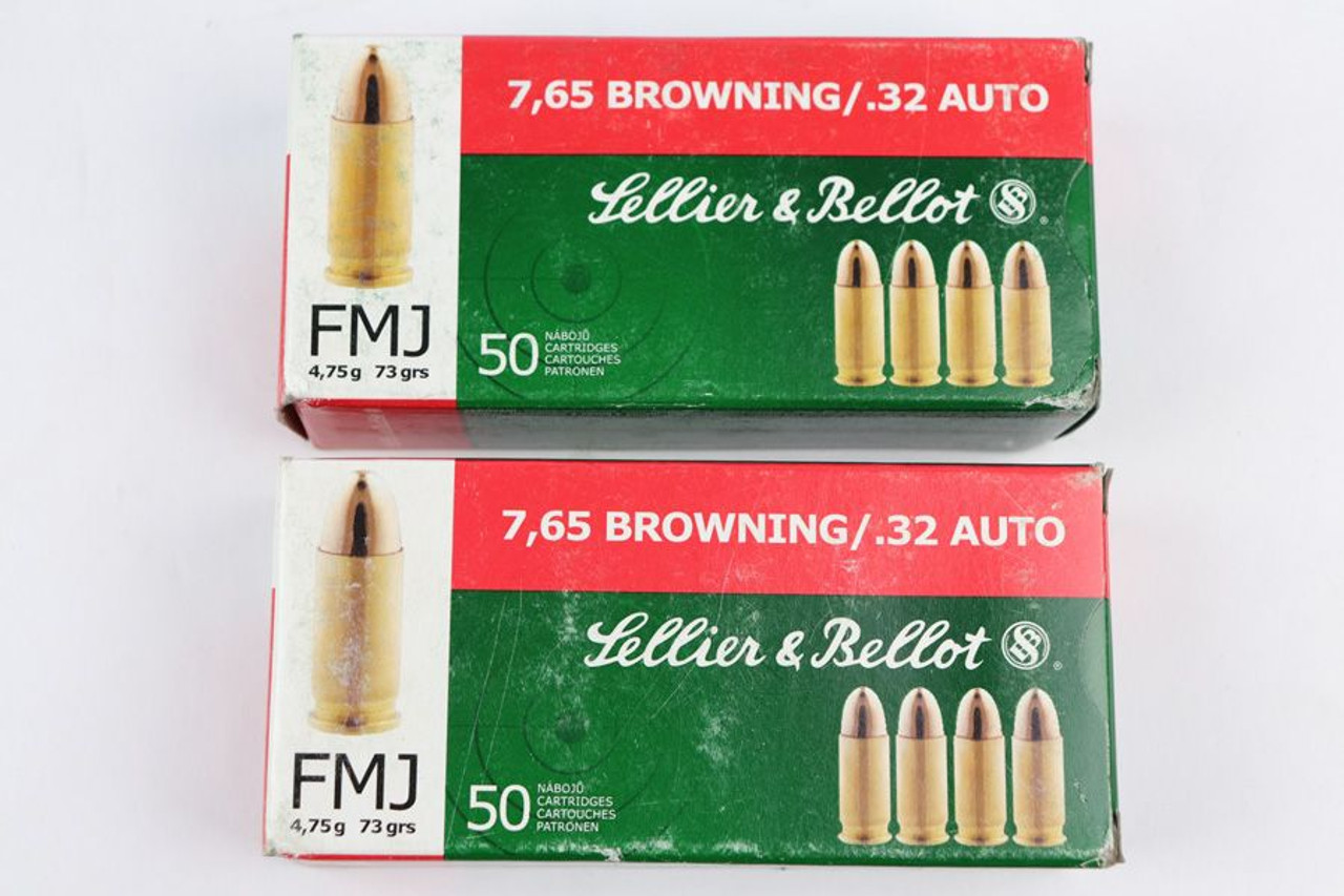 Sellier & Bellot .32 Ammo - 100 Rounds - 1