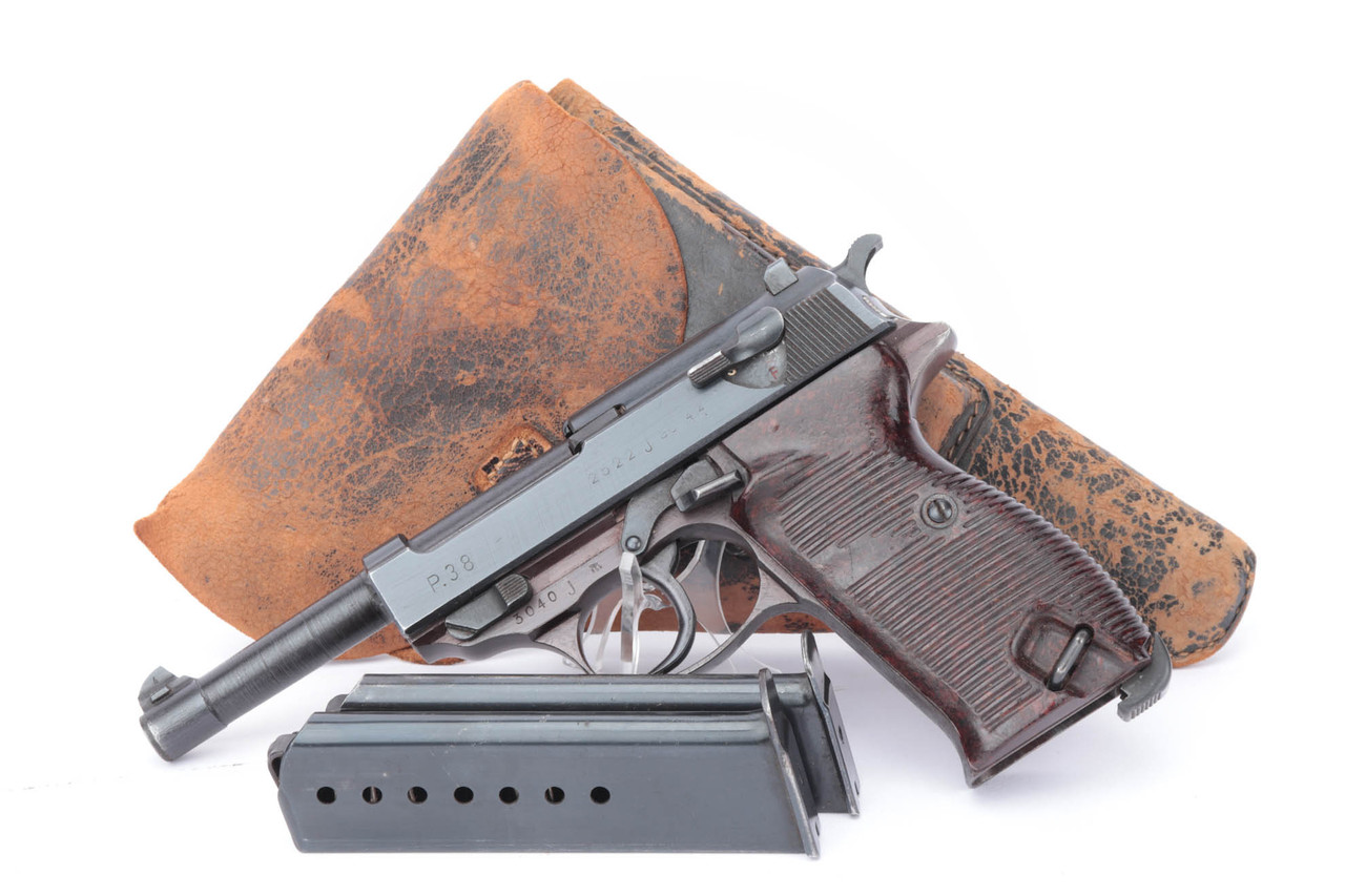 SOLD - Rare AC 44 Walther P.38 Rig - Czech FNH Barrel