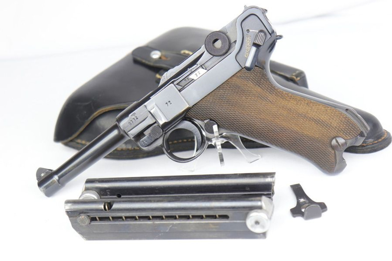 Superb Police Mauser Luger Rig - Two Matching Magazines - 1