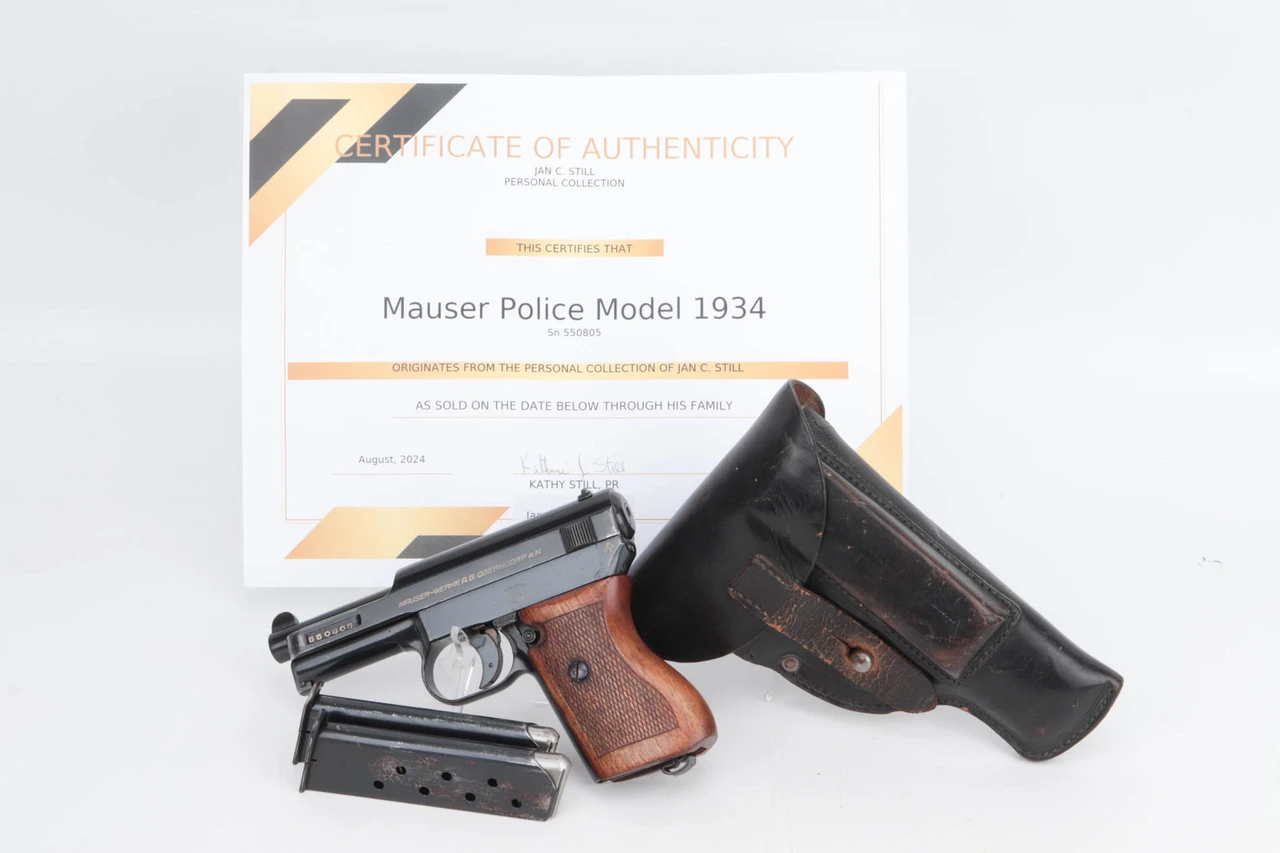 Police Eagle/C Mauser Model 1934 Rig w/ Two Matching Mags - Jan Still Collection