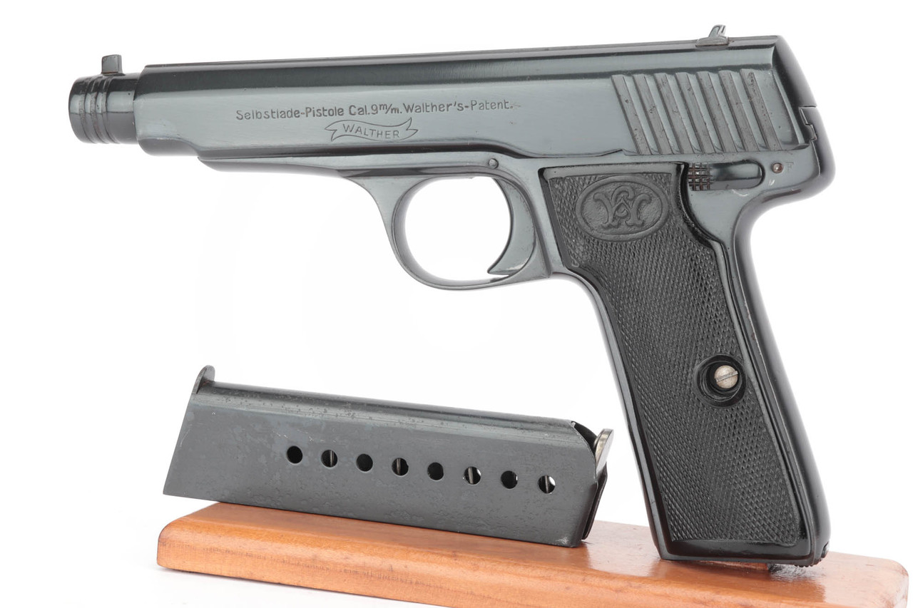 Walther Model 6 pistol - left side with magazine