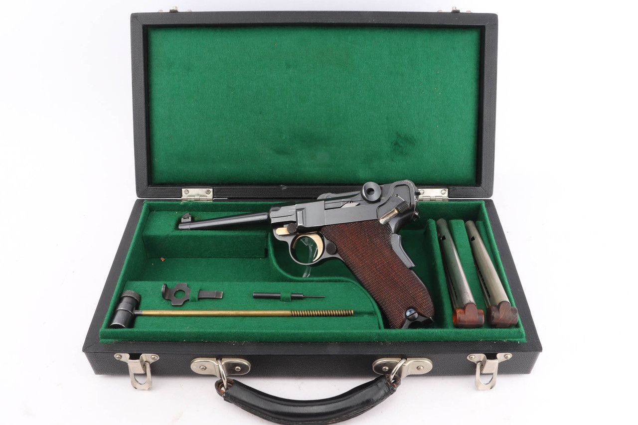 SOLD - Cased, Gorgeous 1900 DWM American Eagle Luger