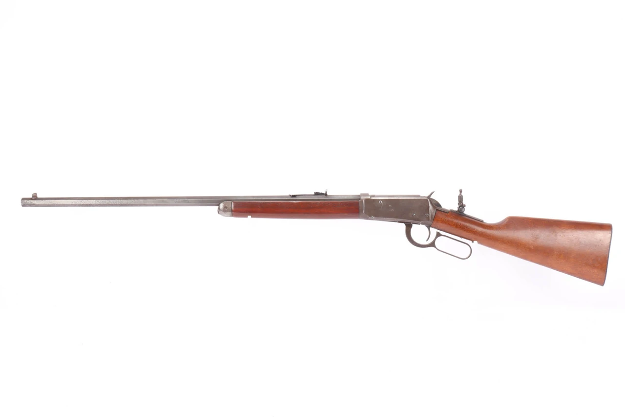 1913 Winchester Model 1894 octagon barrel .30 WCF rifle - left side full view
