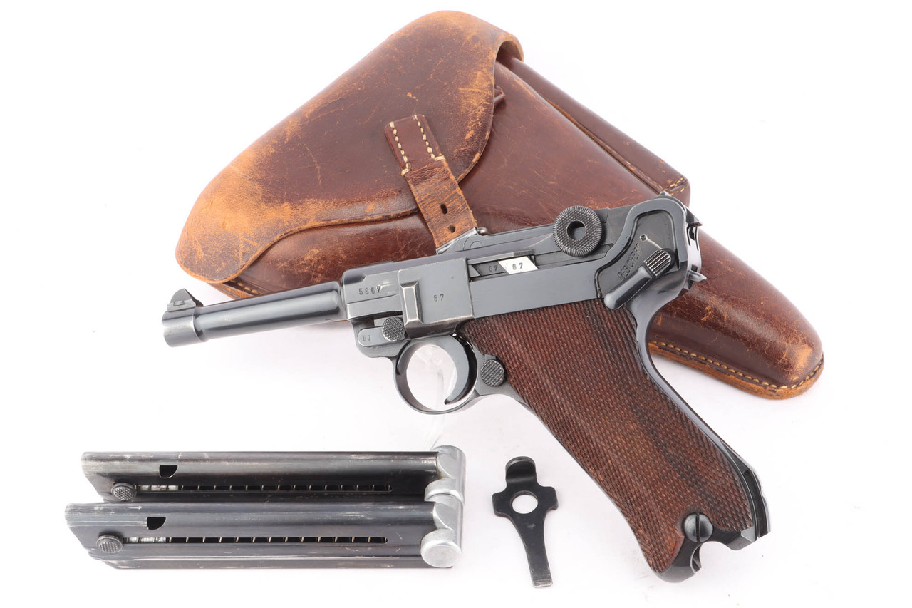 1939 Mauser Luger Rig - Two Matching Magazines