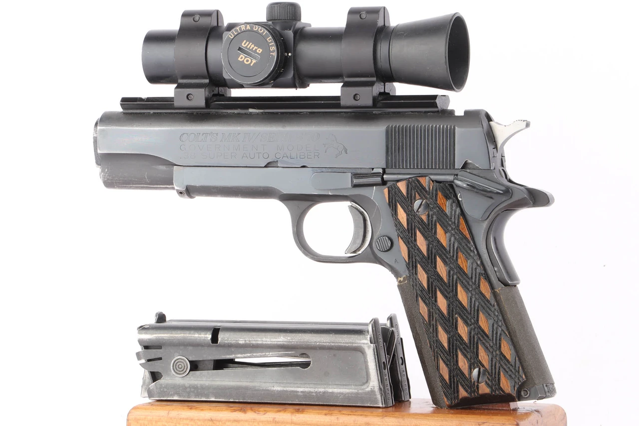 SOLD - Colt Government Model Mk IV Series 70, Clark Custom - .38 Special Wadcutter