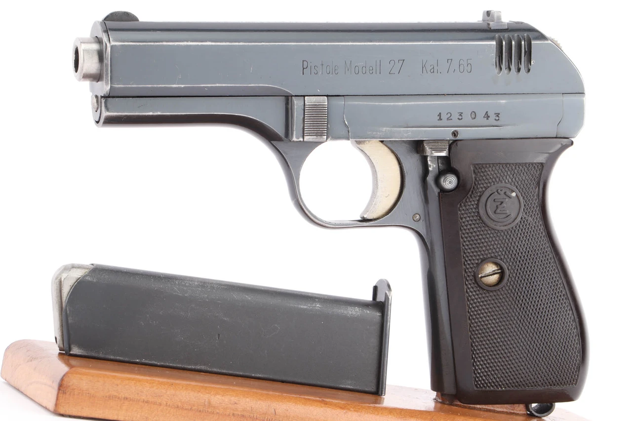 SOLD - Excellent Nazi CZ Model 27 - High Polish "Bömische" Variation