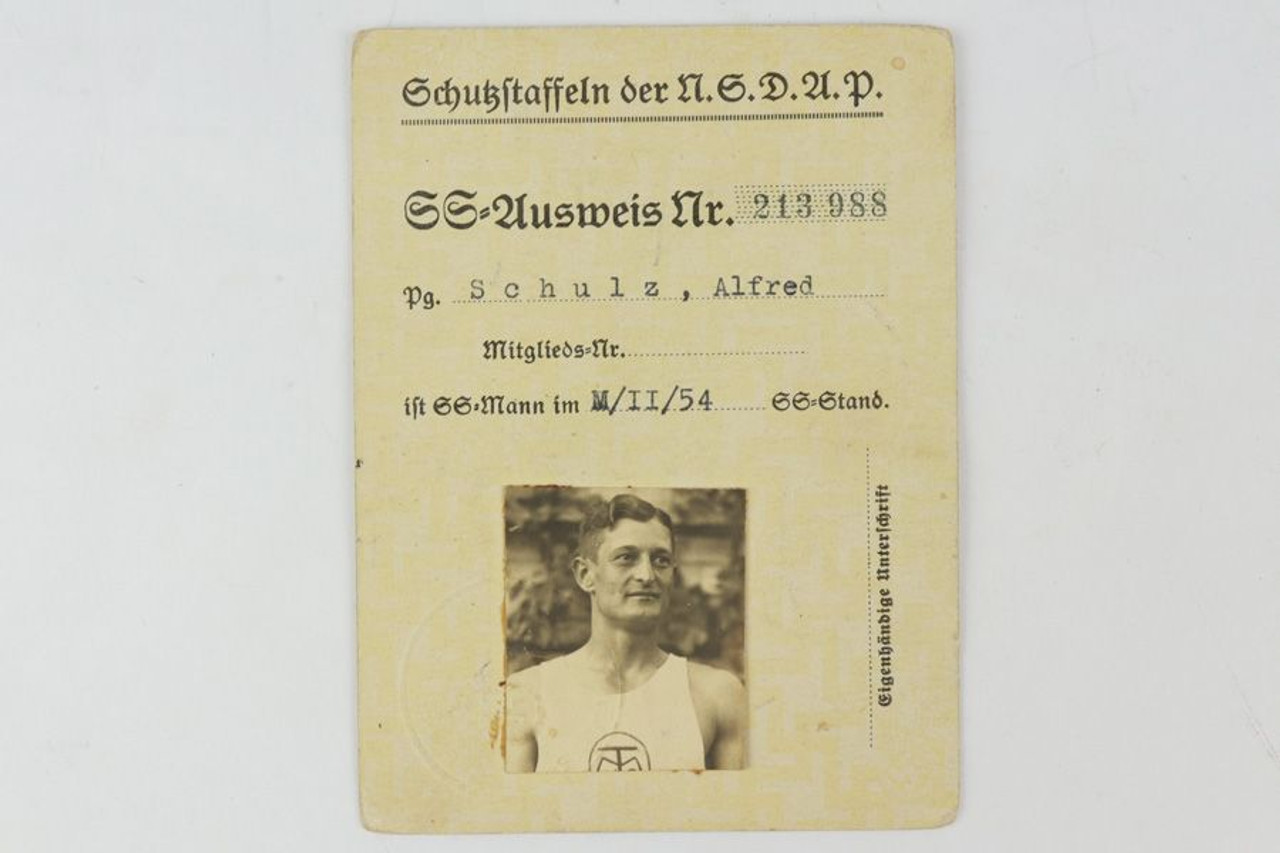 SS I.D. Card - Early Recruit (1934) - 1