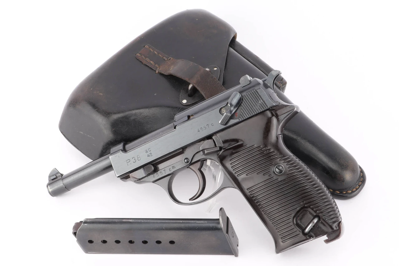 Second variation AC 42 Walther P.38 rig - with holster and magazines
