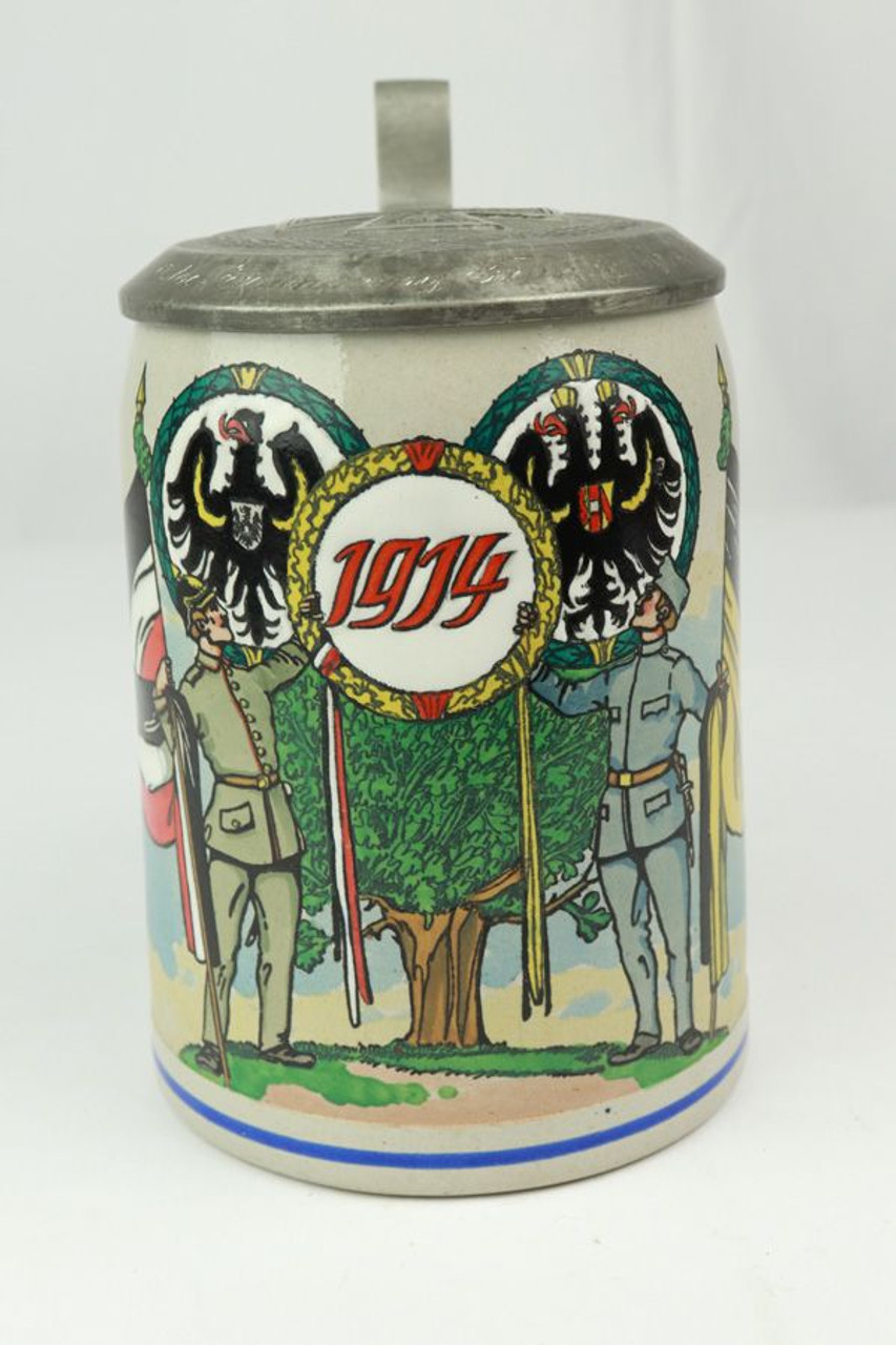 1914 WW1 German Stein - 1