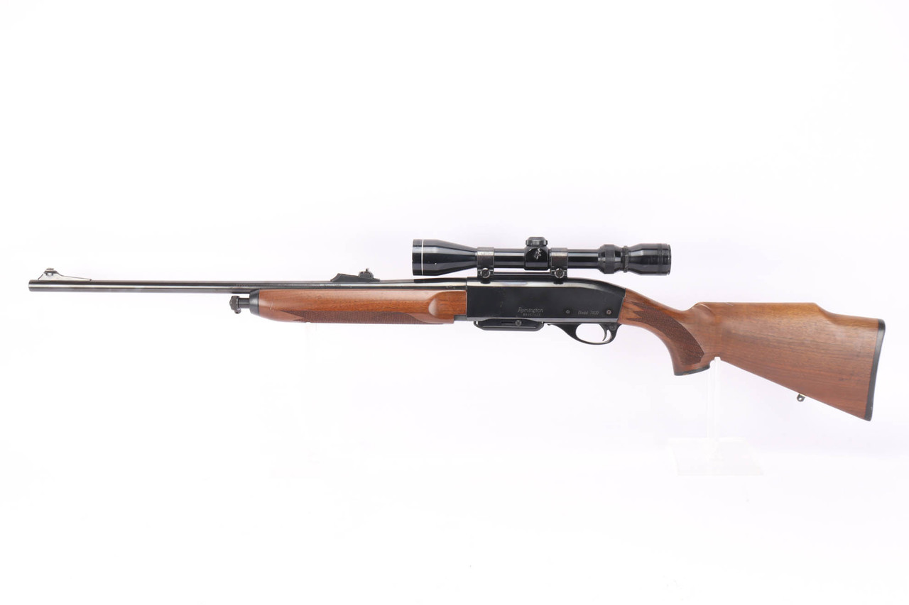 Remington Model 7400 .30-06 rifle with scope - left side full view