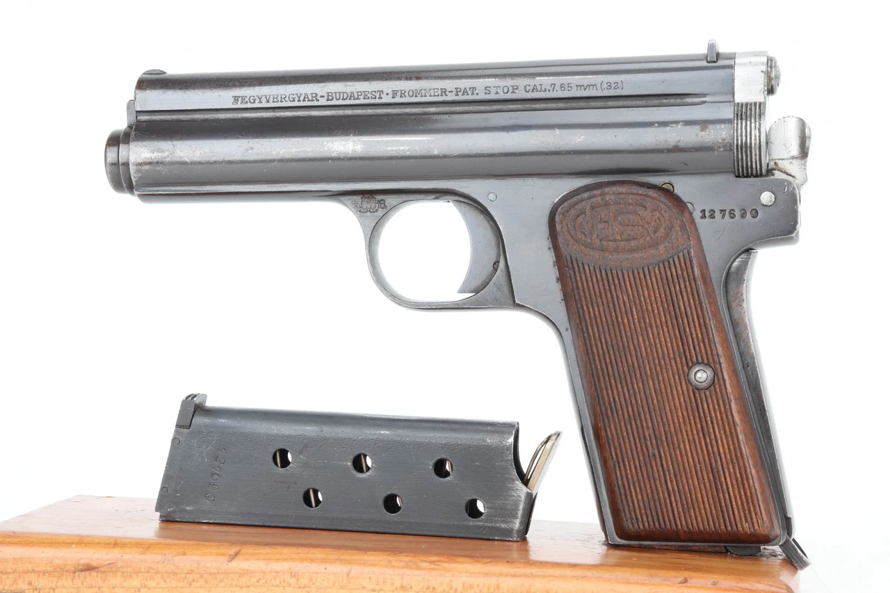 SOLD - 1916 Austro-Hungarian Army Frommer Stop - Matching Magazine