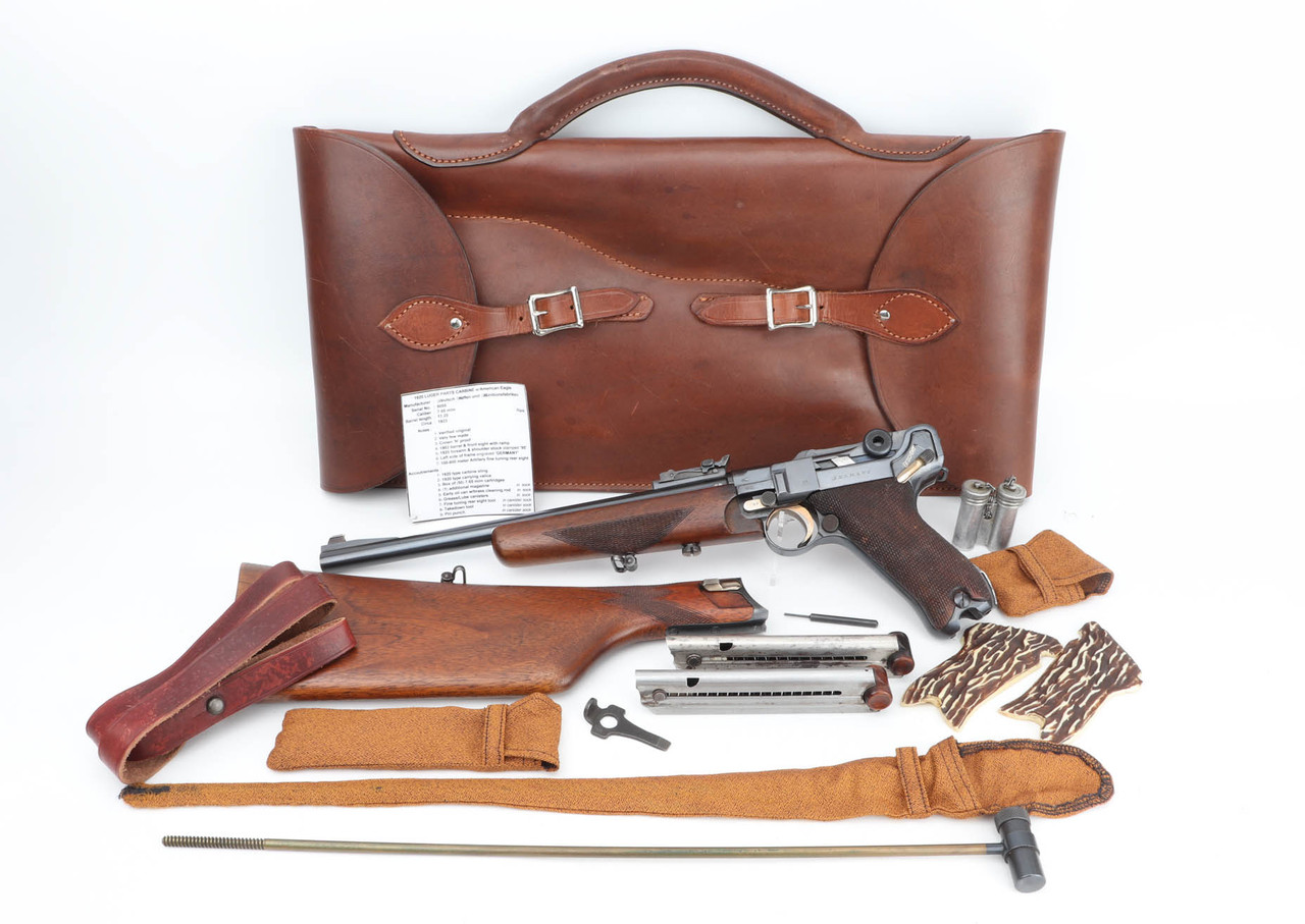 Rare DWM 1920 Luger Carbine Rig - photo 1 of 31