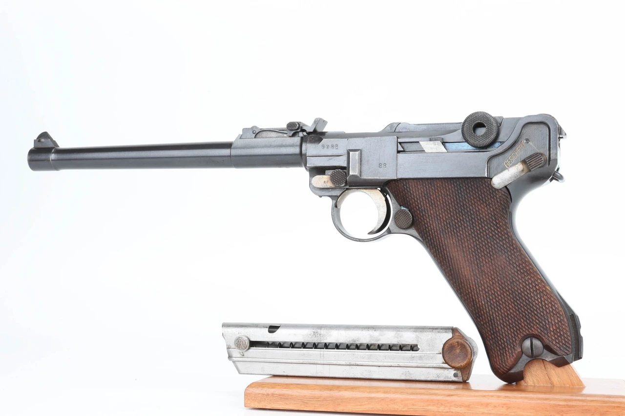Excellent 1917 DWM Artillery Luger - Matching Magazine
