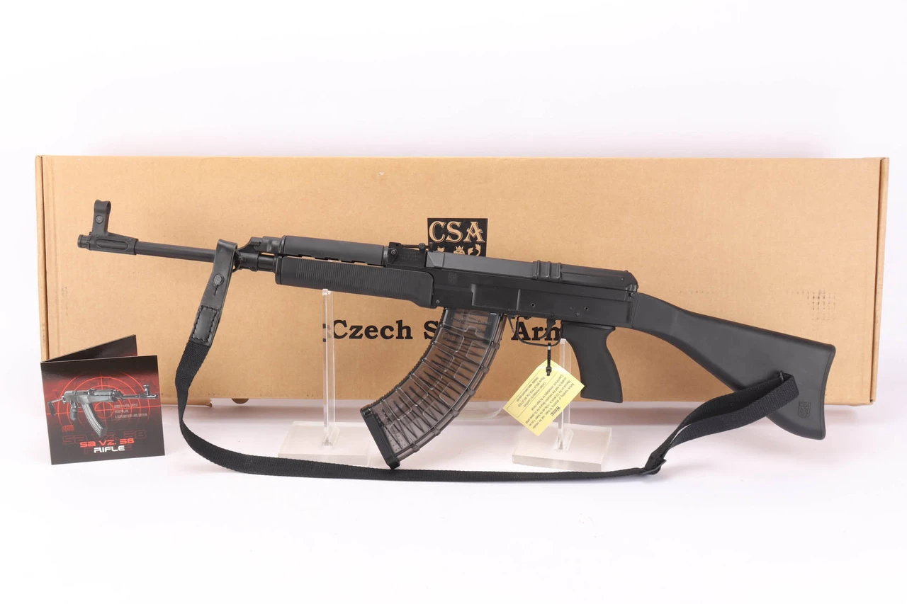 ANIB CSA Vz.58 Sporter 7.62x39 - complete set with box, rifle and magazine