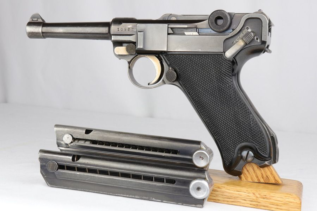 Rare GI Attributed 1940 Krieghoff Luger - Matching Magazine - 1