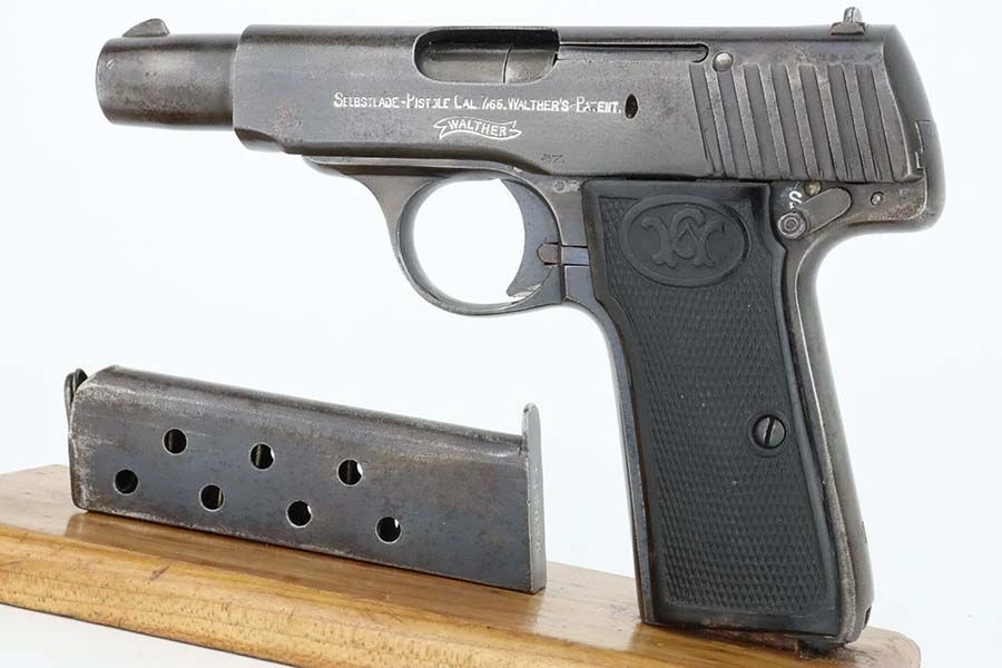 Walther Model 4 - Matching Magazine - Left Side with Magazine