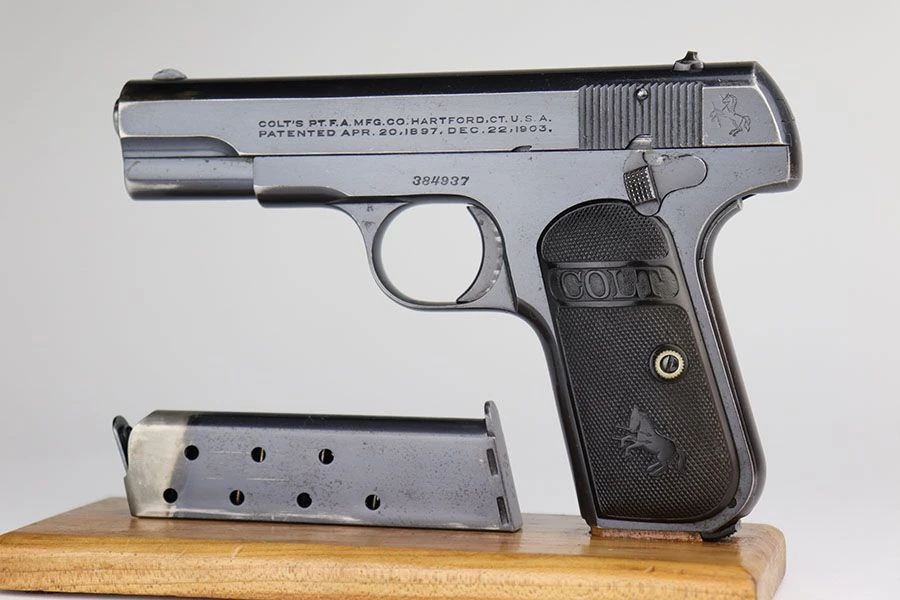 Colt Model 1903 - 1921 Mfg - Left Side with Magazine