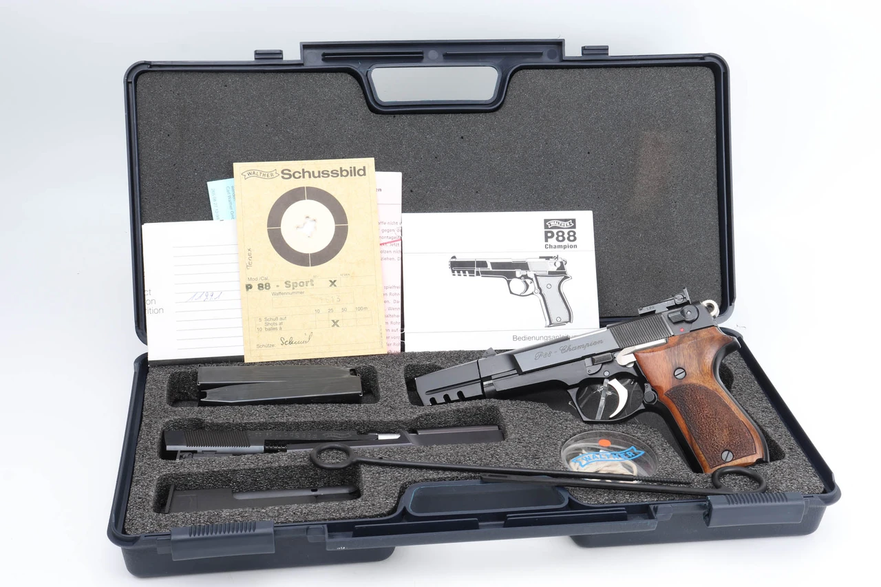 Minty, Boxed Walther P88 Champion - Rare .22 Conversion Kit Set - Cased Set with Accessories