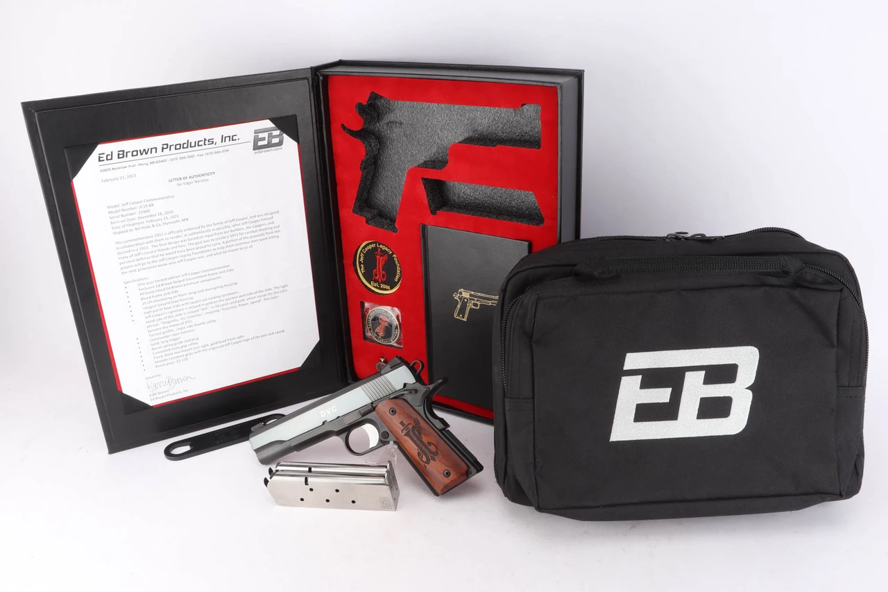 NOS Ed Brown Jeff Cooper Commemorative 1911 - One of 75, Complete Package - Complete Collector Package
