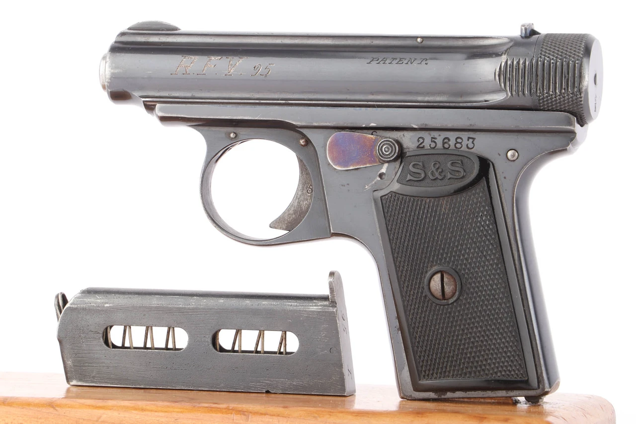 RFV-Marked Sauer Model 1919 6.35mm left side with magazine