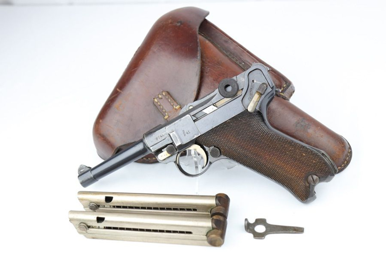 1917 Erfurt Luger Rig - Two Matching Magazines - 1