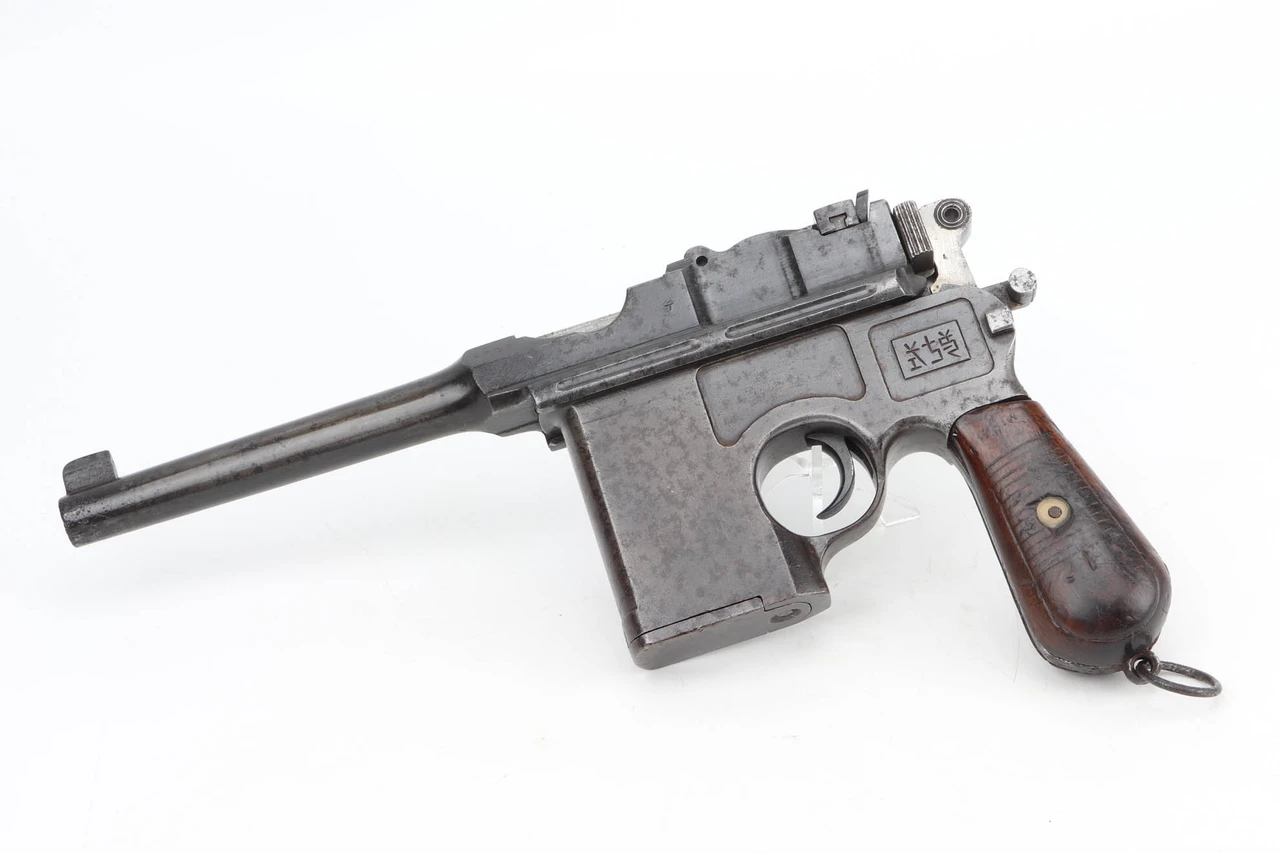 Original Shansei Arsenal Type 17 .45 ACP broomhandle pistol left side