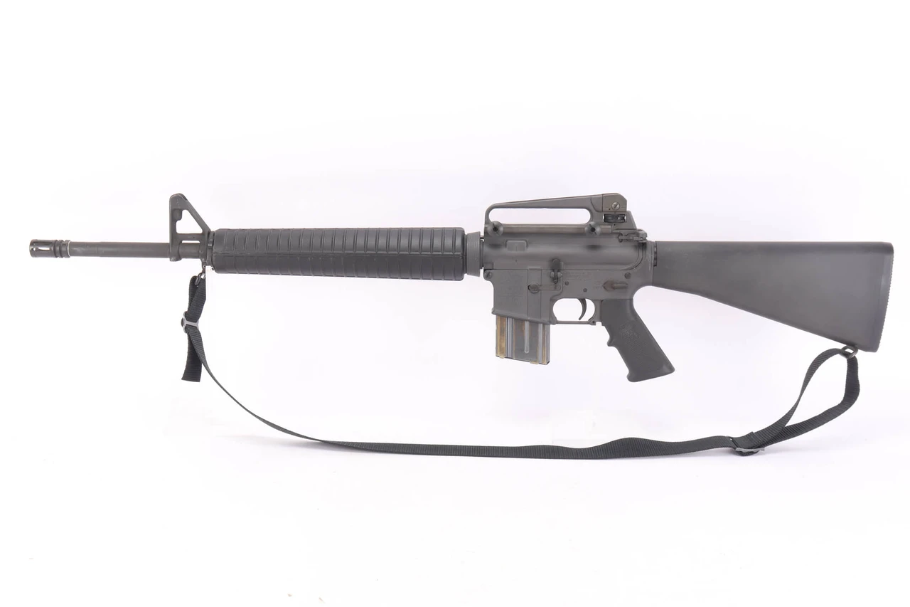 Pre-Ban Colt Sporter Competition HBAR .223 rifle - left side view with sling