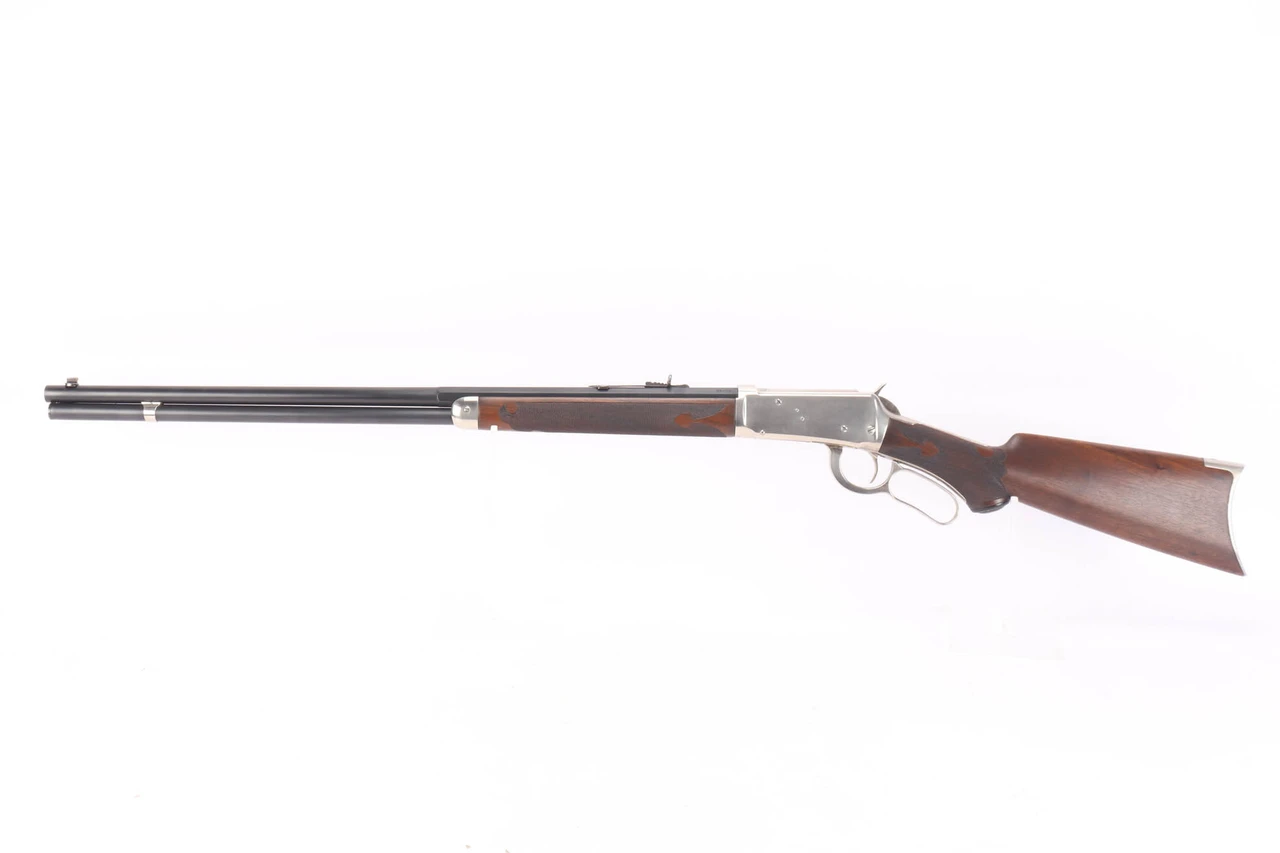 1910 Winchester Model 1894 Deluxe .38-55 rifle - left side view