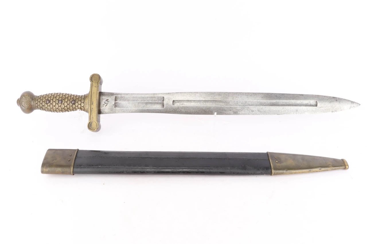 Early U.S. Model M1832 Artillery Short Sword - Rare Samuel Huse Hilt