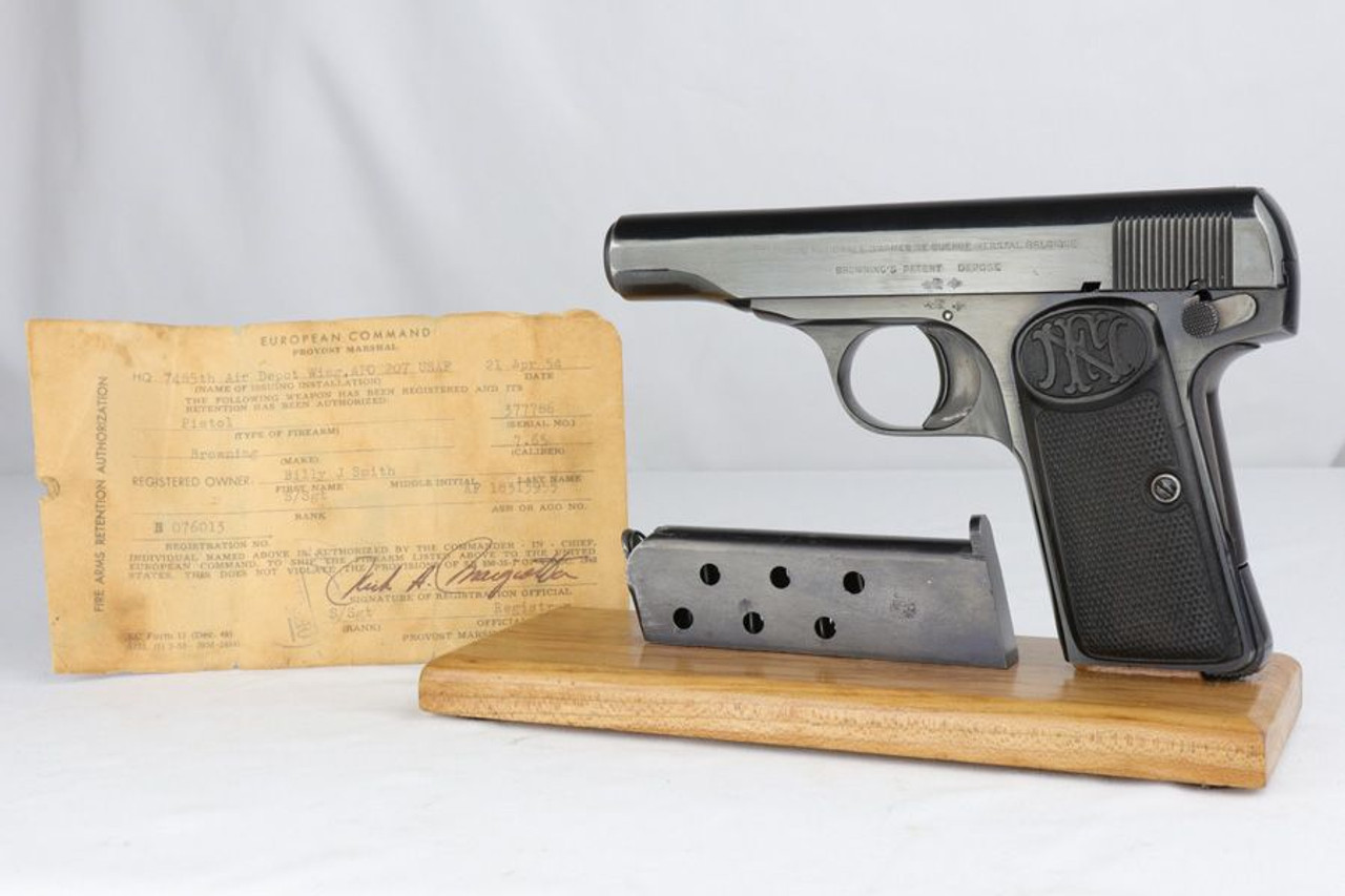 Minty FN Browning Model 1910 - Documented bring back - 1