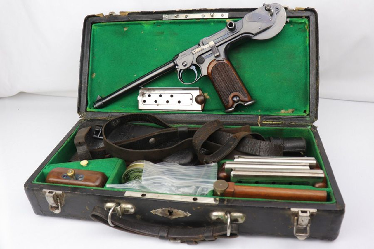 Rare Borchardt C-93 Luger Grouping - Four Match Mags - 1