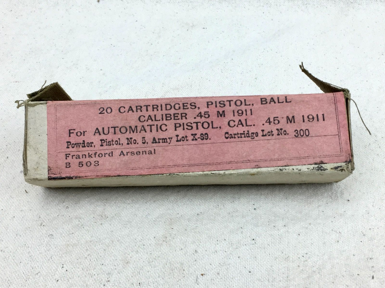 20 Cartridges of .45 M1911 Ball Ammunition WWI - 1