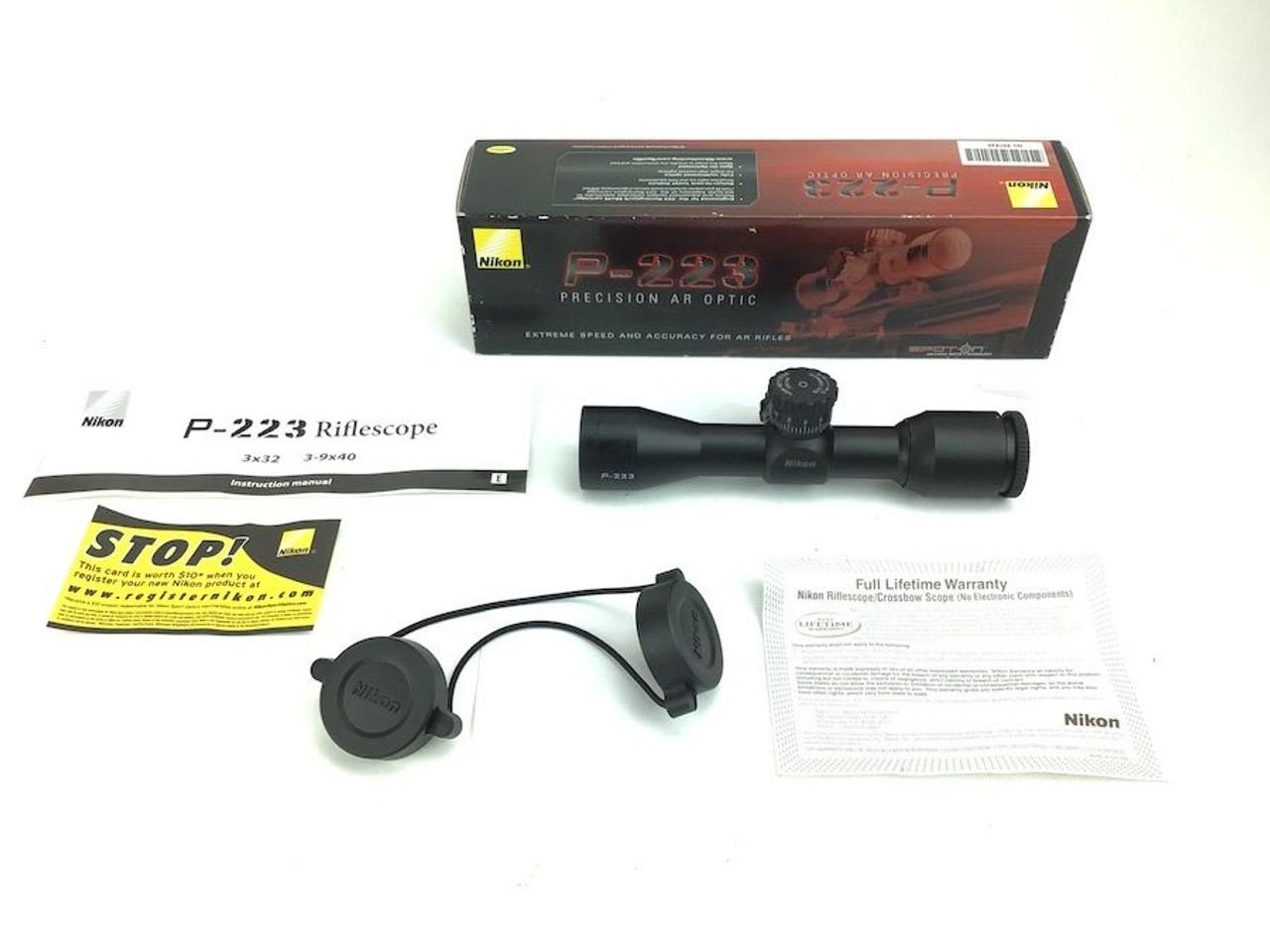 NIB - Nikon P-223 Rifle Scope 3x 32mm BDC Carbine Reticle