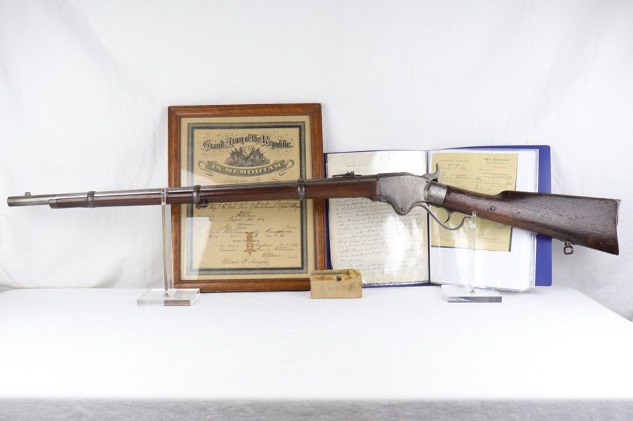 Spencer Model 1860 Repeating Rifle with Documents - 1