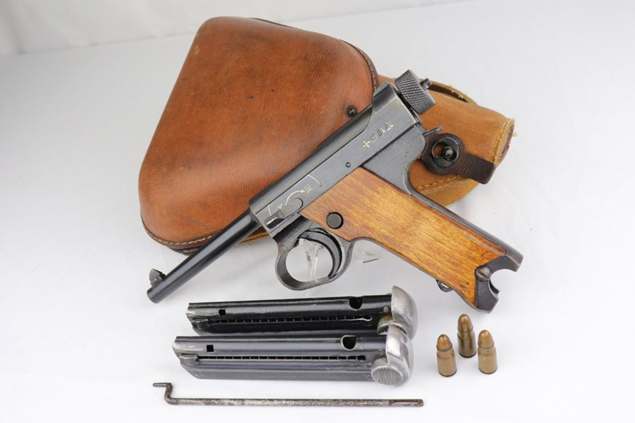 Beautiful, Late-War Type 14 Nambu Rig - Two Matching Magazines - 1
