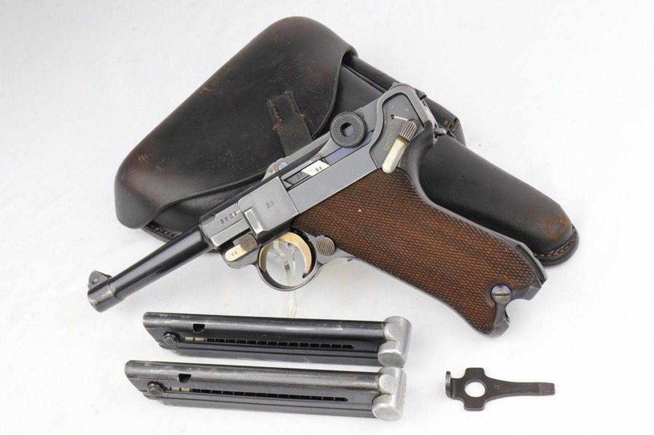 1937 Nazi Luger Rig - Matching Magazines - 1
