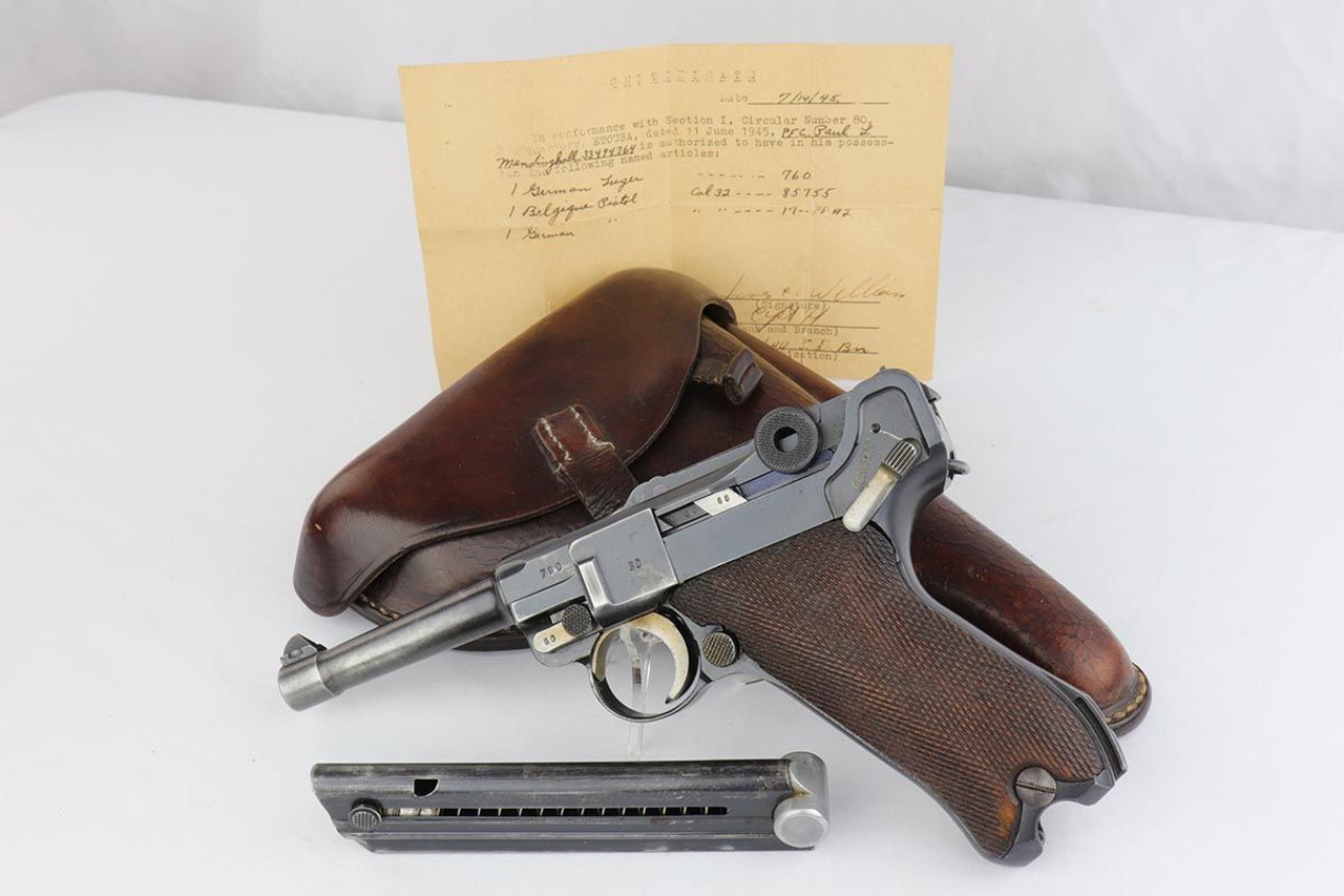 1937 Mauser Luger Rig - Capture Document - 1