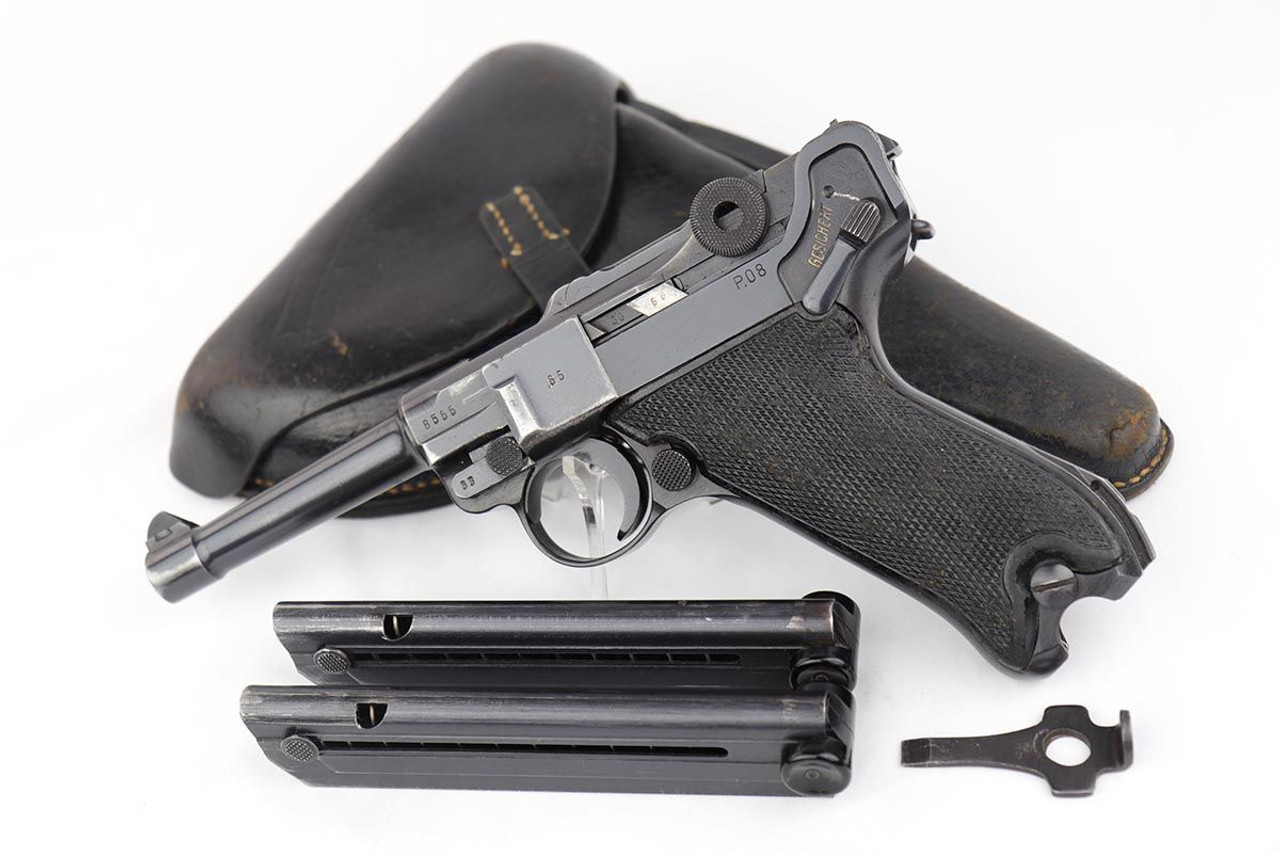 Black Widow Mauser Luger Rig - Pigskin Holster - 1