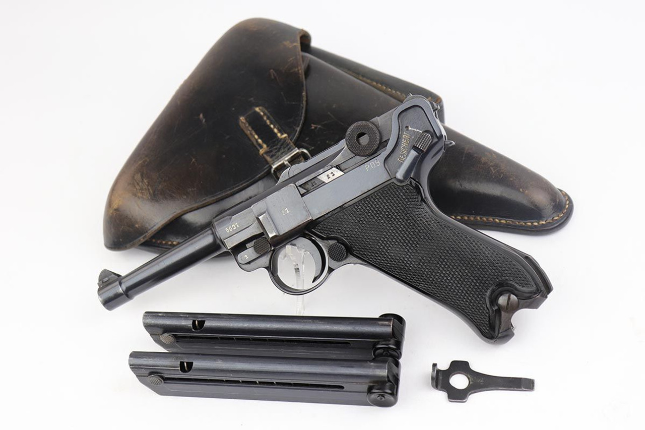 Gorgeous Black Widow Mauser Luger Rig - 1