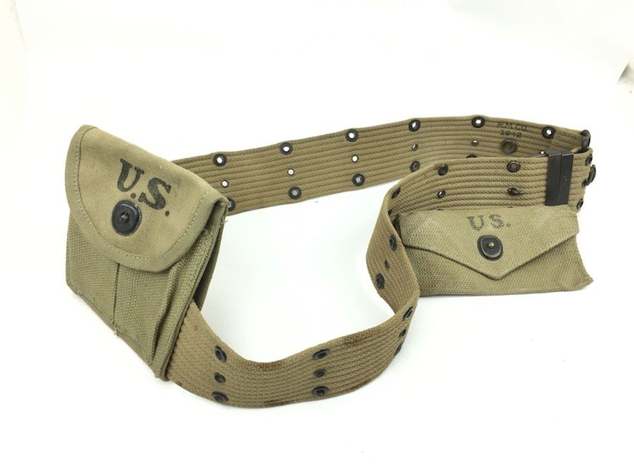 WW2 US Utility belt, Magazine Pouch and First Aid Pouch - 1