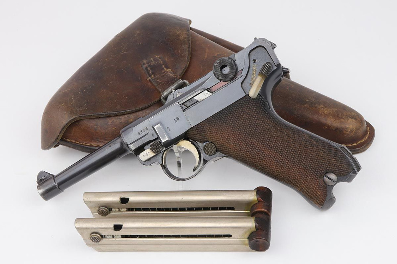 1918 Erfurt Luger Rig - Two Matching Magazines - 1