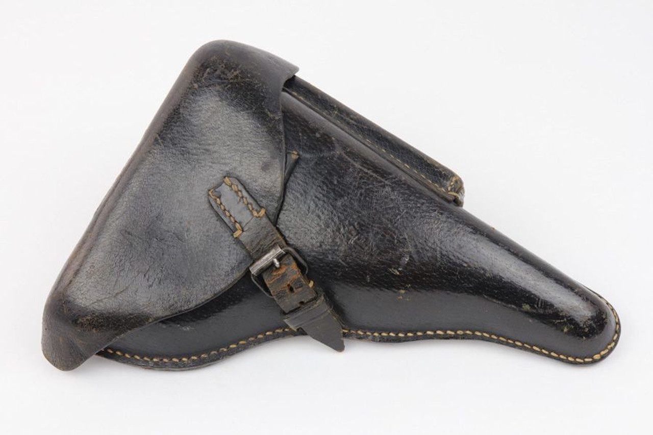 Pigskin Luger Holster - Repaired - 1